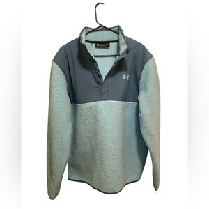 Under Armour Golf Men's Blue Fleece pullover. Size XL/Loose.‎ Good condition